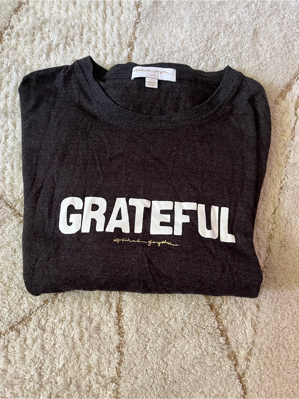 Spiritual Gangster Grateful Black Graphic Large